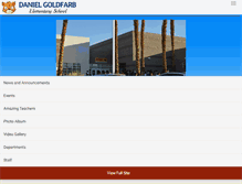 Tablet Screenshot of goldfarbschool.org